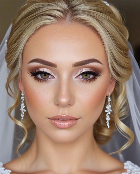 Soft Glam Elegance, bridal makeup, wedding makeup, bridal makeup look Makeup Looks Soft Glam, Makeup Looks Soft, Glam Bride Makeup, Gorgeous Wedding Makeup, Wedding Makeup Tutorial, Wedding Eye Makeup, Glam Wedding Makeup, Glam Bride, Wedding Makeup For Brown Eyes