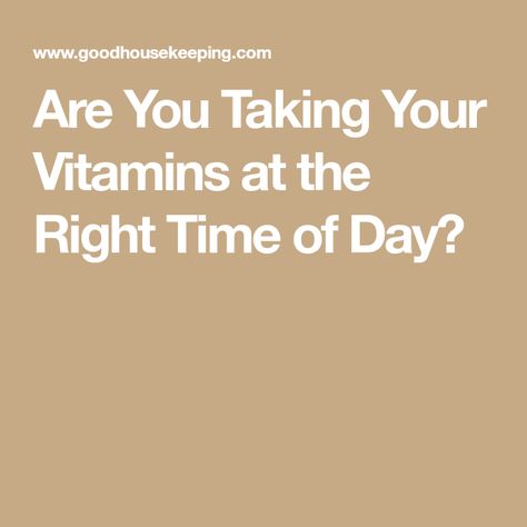 Are You Taking Your Vitamins at the Right Time of Day? Best Time Of Day To Take Vitamins, Planning To Get Pregnant, Take Vitamins, Multivitamin Tablets, Healthy Balanced Diet, Food Insecurity, Prenatal Vitamins, Registered Dietitian, School Of Medicine