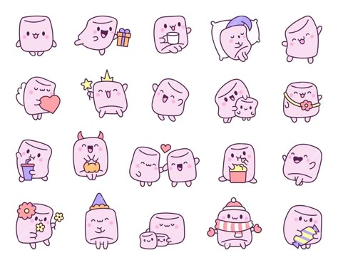 Premium Vector | Cute marshmallow character cartoon sweet smiling dessert hand drawn style vector drawing Marshmallow Tattoo Design, Marshmallow Tattoo Ideas, Marshmellow Drawings, Marshmallow Doodle, Marshmallow Drawing, Marshmallow Tattoo, Marshmallow Character, Marshmallow Cartoon, Cute Marshmallows Cartoon