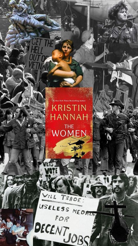 The Women by Kristin Hannah (2/26/24) (⭐️⭐️⭐️⭐️⭐️/5) The Women Kristin Hannah Aesthetic, The Nightingale Kristin Hannah Aesthetic, The Women Kristin Hannah, Kristin Hannah Books, Book Club Crafts, Hannah Aesthetic, Reading Hobby, Book Club Recommendations, Crafts Book