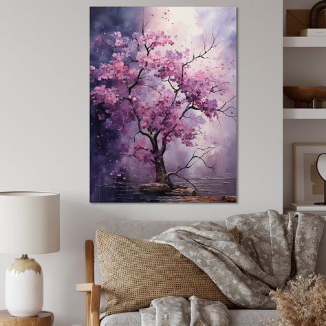 Abstract Tree Painting, Cute Kids Crafts, Fantasy Wall Art, Abstract Tree, Blossom Trees, Modern Abstract Painting, Pour Painting, Floral Wall Art, Online Art Store