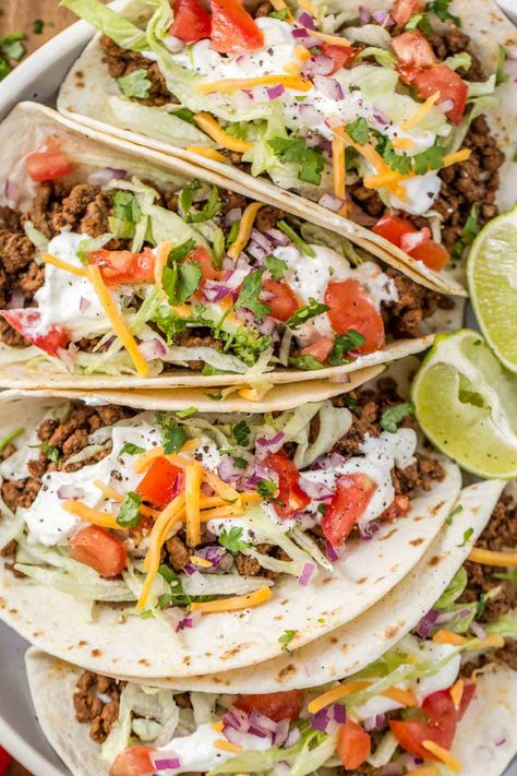 Soft Tacos Recipes, Taco Recipes Ground Beef, Beef Tacos Recipes, Beef Taco, Beef Tacos, Fish Tacos Recipe, Ground Beef Tacos, Taco Recipe, Soft Tacos