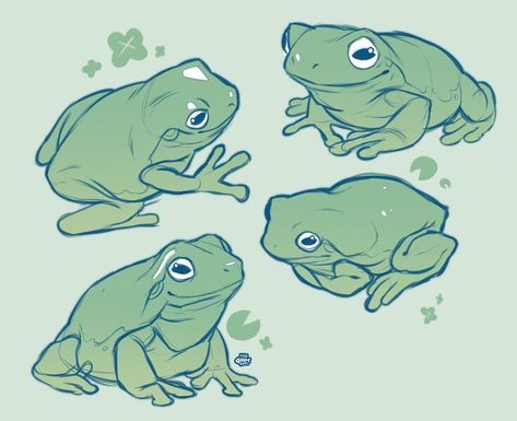 Frog Drawing How To, Froggies Drawing, Frog People Drawing, Toad Drawing Reference, Cute Drawing Frog, Frog Oc Art, Cute Froggy Drawing, Frogs To Draw, Frog Couple Drawing