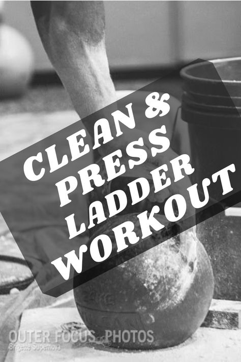 Clean And Press Workout, Kettlebell Circuit Workout, Kettlebell Clean, Ladder Workout, Kettle Bells, Kettlebell Circuit, Kettlebell Workouts, Kettle Bell, Building Strength