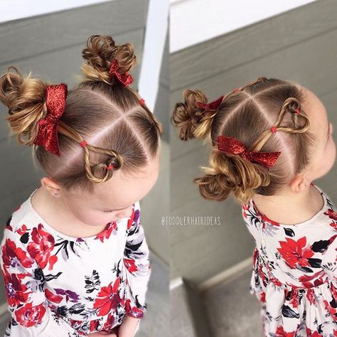 2 flip-through hearts (I have a tutorial a couple weeks back) into messy piggy buns! Adorable sparkly bows from @labellebaby! Girls Hairdos, Valentines Hairstyles, Kid Hair Styles, Cute Toddler Hairstyles, Girls Hair Styles, Girl Hair Dos, Valentine Hair, Lil Girl Hairstyles, Girl Hair Styles