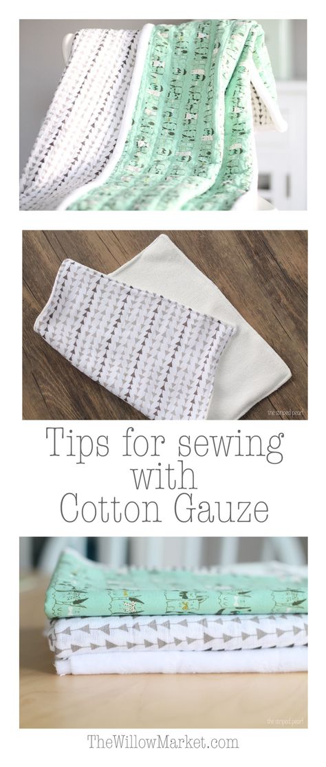 Tips for sewing with cotton gauze. Tips For Sewing, Beginner Sewing Projects Easy, Leftover Fabric, Sewing Projects For Beginners, Sewing Skills, Love Sewing, Sewing Tips, Sewing For Beginners, Learn To Sew