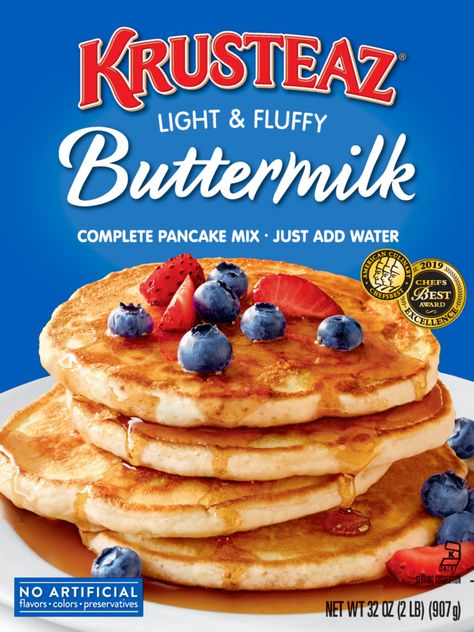 Buttermilk Waffles - Krusteaz Krusteaz Waffle Recipe, Krusteaz Pancake Mix Recipes, Microwave Pancakes, Krusteaz Pancakes, Pecan Babka, Krusteaz Recipes, Krusteaz Pancake Mix, Funnel Cakes Recipe, Pancake Mix Recipe