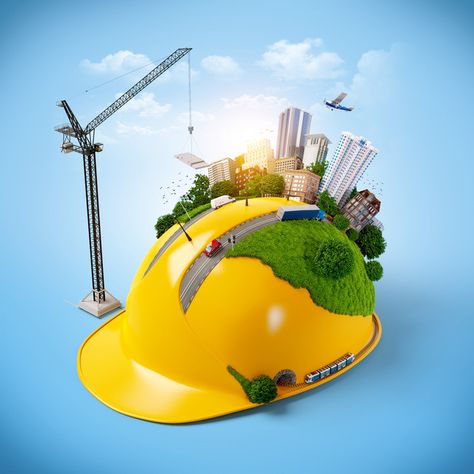 Crane vehicle construction safety helmets background material Civil Engineering Logo, Inmobiliaria Ideas, Construction Images, Engineers Day, Civil Engineering Design, Green Construction, Construction Safety, Publicidad Creativa, Social Media Design Inspiration