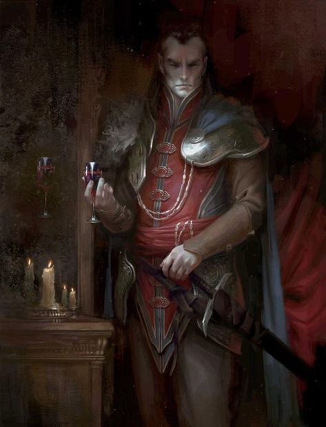 Strahd Von Zarovich. Curse Of Strahd, Heroic Fantasy, Vampire Art, World Of Darkness, Dark Elf, Rpg Characters, Arte Fantasy, Fantasy Rpg, Dark Ages