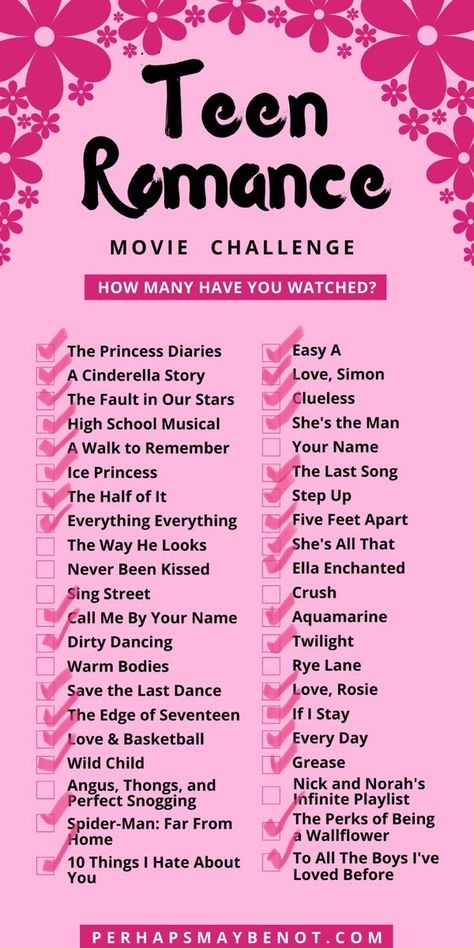 Teen Romance Movies, Movie Challenge, Best Teen Movies, Netflix Shows To Watch, Romance Movie, Save The Last Dance, Movies To Watch Teenagers, Movie Hacks, Netflix Movies To Watch