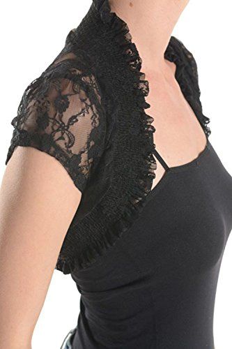 Goth Baddie, Short Sleeve Bolero, Black Lace Cardigan, Bolero Pattern, Lace Bolero, Bolero Shrug, Shrug Cardigan, Lace Material, Lace Cardigan