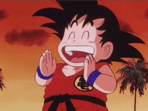 Mexican Childhood, Dragon Ball Gifs, Dbz Pictures, Goku Gohan Goten, Clapping Gif, Dbz Gif, Baby Goku, Goku And Gohan, Ball Painting