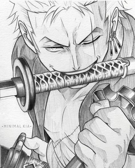 Muji Pencil, Zoro Sketch, Anime Step By Step, Ronoroa Zoro, Copic Marker Drawings, Coloring Anime, 2b Pencil, Best Anime Drawings, Anime Drawing Books