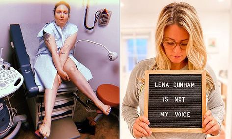 Women with infertility call Lena Dunham 'condescending' for new essay Lena Dunham, Self Absorbed, Pelvic Pain, Adopting A Child, Other Woman, Story Time, Call Her, Baby Things, Daily Mail