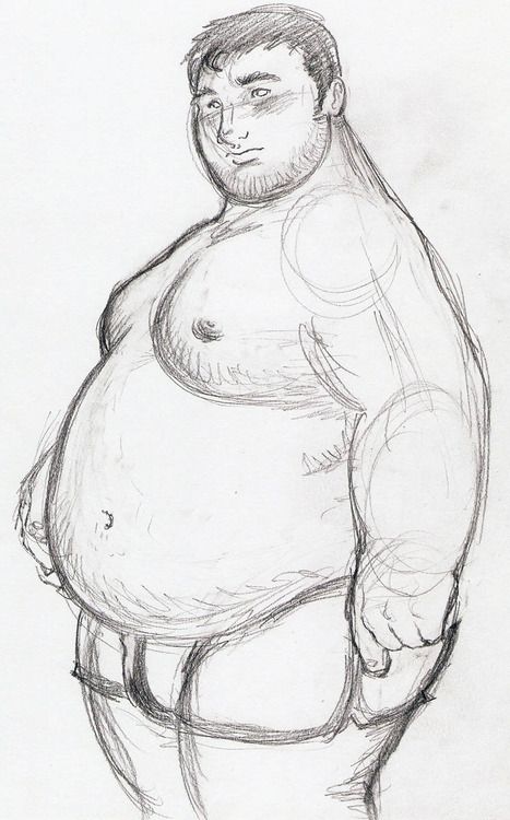 Big Guy by ~Xenobody Fat Person, Fat Man, Human Figure, Pencil Drawing, To Draw, Pencil, Google Search, Human, Art