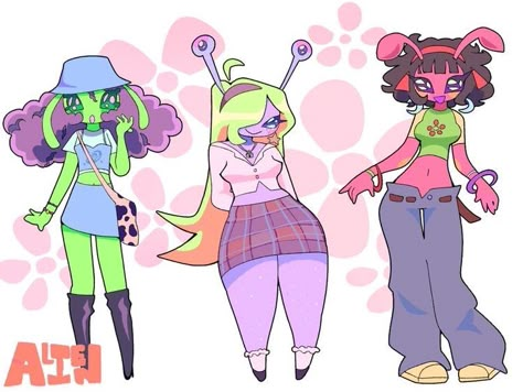 Alien Oc, Cute Alien, Swag Art, 캐릭터 드로잉, Art Style Inspo, Alien Art, Oc Inspo, Art Refs, 영감을 주는 캐릭터