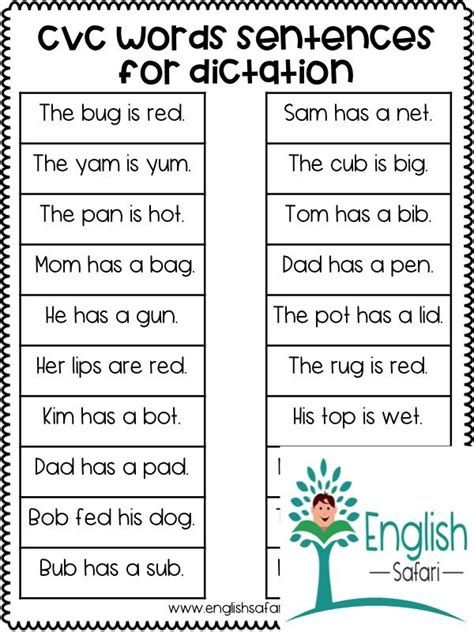 Very First Sight Word Sentences ~ Guided Reading Levels A Cvc Sentences Worksheets, Cvc Words For Kindergarten, Cvc Sentences, Sentences Kindergarten, Words For Kindergarten, Phonics Reading Passages, Phonics Cvc, Cvc Worksheets, Cvc Words Worksheets