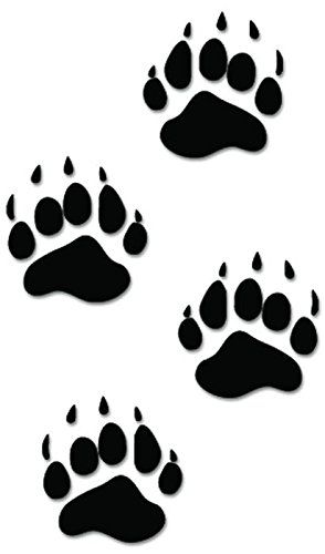 Amazon.com: Black Bear Paws Print Tracks Hunting Vinyl Decal Sticker For Vehicle Car Truck Window Bumper Wall Decor - [6 inch/15 cm Tall] - Gloss BLACK Color: Automotive Bear Claw Tattoo, Bear Paw Tattoos, Paw Tattoos, Bear Footprint, Bear Tracks, Bear Paw Print, Bear Hunting, Bear Tattoos, Bear Silhouette