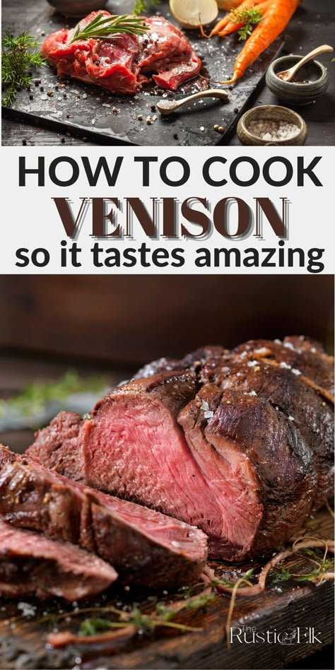 Venison Tips, Roast Venison Recipes, Deer Backstrap Recipes, Deer Steak Recipes, Venison Tenderloin Recipes, Venison Steak Recipes, Venison Backstrap Recipes, Smoked Venison, Backstrap Recipes