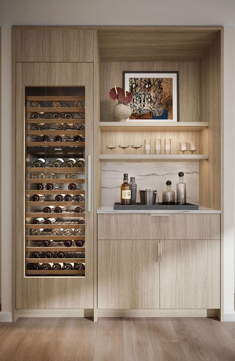 Home Wine Bar, Bar Nook, Home Wet Bar, Home Bar Areas, Home Bar Cabinet, Home Bar Rooms, Modern Home Bar, Built In Bar, Home Bar Designs