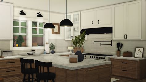 Bloxburg Kitchen Decoration, Bloxburg Kitchen Ideas 5x5, 2x2 Pantry Bloxburg, Realistic Modern Kitchen Bloxburg, Bloxburg Kitchen Designs, Bloxburg 4x5 Kitchen, 5x5 Kitchen Bloxburg, Block Burg Kitchen Ideas, Bloxburg Builds Interior