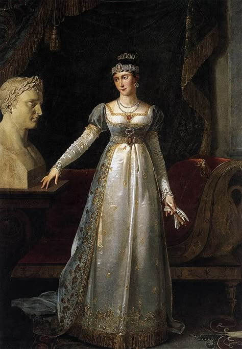 Robert Lefèvre - Wikiwand Neoclassical Dress, Regency Era Paintings, Neoclassical Fashion, Princess Pauline, Josephine Bonaparte, 1810s Fashion, 1820s Fashion, Empire Fashion, Empress Josephine