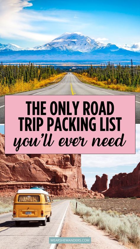 Prepare for your adventure with The Ultimate Road Trip Packing List. Our blog post covers essential travel packing tips and road trip travel ideas to ensure you're ready for the open road. From must-have essentials to practical advice, discover everything you need for a smooth and enjoyable journey. Road Trip Preparation, Packing List Road Trip, Road Trip Entertainment, Pack For A Road Trip, Road Trip Necessities, Road Trip Apps, Road Trip Checklist, Trip Packing List, Road Trip Camping