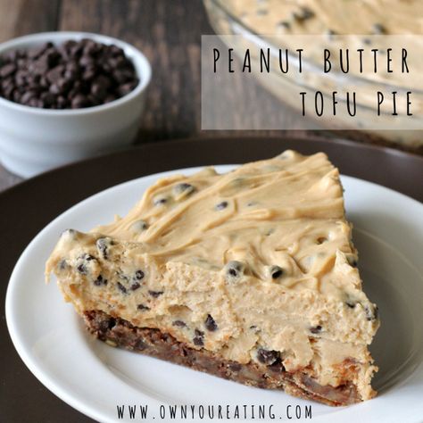 Dessert Tofu, Tofu Dessert, Cookies Sans Gluten, Peanut Butter Pie Recipe, Butter Pie Recipe, Gluten Free Cake Recipe, Gluten Free Pie, Gluten Free Chocolate Chip, Gluten Free Dessert