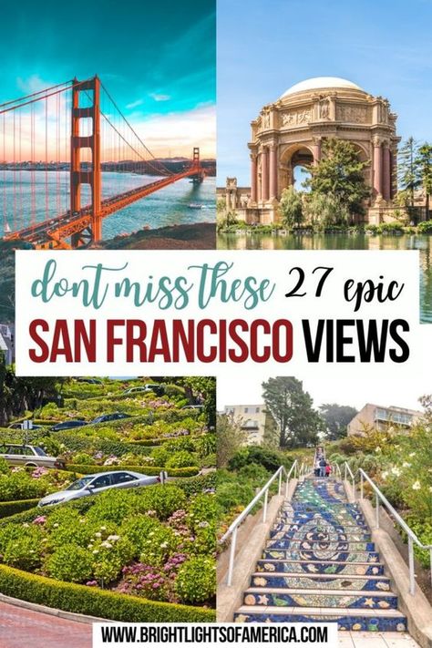 San Francisco is a beautiful city with so many gorgeous views to take in. Don't miss these 27 epic San Francisco views on your next trip to California. Best views in San Francisco | San Francisco views | Instagrammable San Francisco | Instagram spots in San Francisco | Viewpoints in San Francisco | Things to see in San Francisco Free Things To Do In San Francisco, San Francisco Things To Do In, San Francisco Girls Trip, San Francisco Must See, San Francisco Instagram, San Francisco Itinerary, San Francisco Vacation, San Francisco Travel Guide, San Francisco Girls