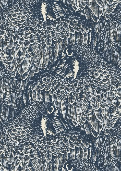 pattern by Minakani #minakani #animalskins #featherpattern Eagle Pattern Design, Feather Pattern Design, Falcon Wallpaper, Feather With Birds Tattoo, Feathers Pattern, Eagle Pattern, Leaf Vector, Repetitive Pattern, Eagle Tattoos