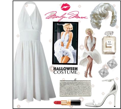 Marlin Monroe Halloween Costumes, M Themed Costumes, Marilyn Monroe Halloween Costume Diy, Diy Marilyn Monroe Costume, Marilyn Monroe Costume Ideas, Marylin Monroe Costume Halloween, Marilyn Monroe Outfits Ideas, First Letter Party, Marylin Monroe Outfits