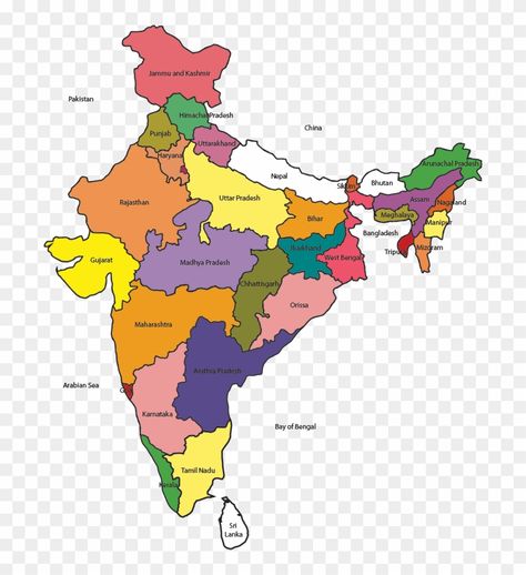 India Map Image Hd, India Map With State Names, India State Map, India Map Aesthetics, Indian Map With States, India Map Full Hd States, India Map Full Hd, Chhattisgarh Map, India Map With States