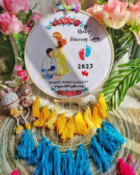 Customized handmade baby shower embroidery hoop 💖 Customized handmade hoops.. Dm us for order 🎁 . . . Baby Shower Embroidery Hoop, Baby Shower Embroidery, Embroidery Hoop Designs, Hoop Embroidery, Baby Embroidery, New Born Baby, Embroidery And Stitching, Handmade Baby, Happy Anniversary