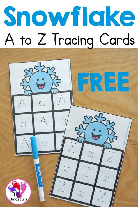 Lowercase Letter Activities Preschool, Snowflake Matching Free Printable, Winter Lacing Cards Printable Free, Winter Alphabet Activities Preschool, Winter Letter Recognition Activities, Winter Alphabet Letters Free Printable, Winter Alphabet Activities, Winter Name Activities Preschool, Winter Letter Activities Preschool