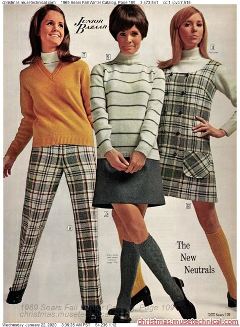 1969 Sears Fall Winter Catalog, Page 109 - Christmas Catalogs & Holiday Wishbooks 60s Winter Fashion, Winter Fashion Vintage, 60s Outfits, 60’s Fashion, Decades Fashion, 1960 Fashion, 1960s Outfits, 60s 70s Fashion, Fashion 1960s