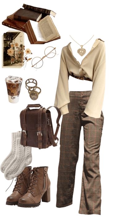 Outfit For Library Aesthetic, Outfits For Library, Library Academia Outfits, Library Core Aesthetic Outfits, Going To The Library Outfit, Library Fashion, Book Worm Aesthetic Outfit, Bibliopunk Outfit, Library Study Outfit