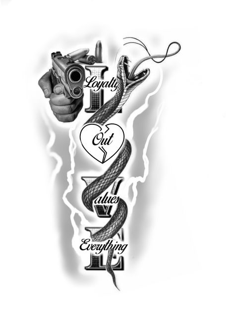 Selvees Design Tattoo, Love Over Values Everything Tattoo, For All Mine Ill Lay All Yours, Add Tattoo Ideas, Leg Tattoos For Guys Ideas, Tattoo Designs Drawings Sketches Ideas Men, Built Different Tattoo, Half Sleeve Tattoos For Men Stencil, Tattoo Ideas Female Gangsta