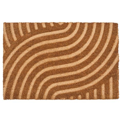 VALLENSVED Door mat, indoor, natural, 1'4"x2'0" The playful, relief-textured pattern is an eye-catcher for your entrance. Made from rugged coir to outlast years of comings and goings. Add character to the entrance of your home by choosing a door mat with a pattern or different colors. Ikea Door, Door Mat Indoor, Ikea Ireland, Ikea Website, Ikea 365, Indoor Door Mats, Indoor Doors, Ikea Family, Style Tile