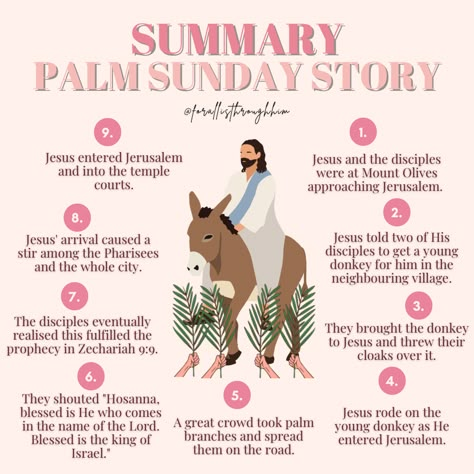 Jesus Triumphal Entry, Blessed Palm Sunday, Palm Sunday Story, Palm Sunday Quotes, Sunday Bible Verse, The Holy Week, Happy Palm Sunday, The Garden Of Gethsemane, Christian Tips