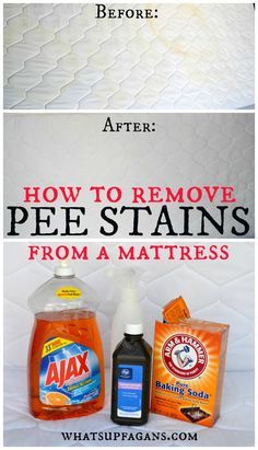 How to Remove Pee Stains from your mattress, and remove the smell! Fantastic easy tutorial on how to get urine stains out of a mattress. #cleaningtip #springcleaning #mattress #clean #cleaning #pee #stainremoval #stains #peestains #homemaking Pee Stains, Clean Hacks, Clean Baking Pans, Cleaning Painted Walls, Urine Stains, Glass Cooktop, Deep Cleaning Tips, Cleaning Tips And Tricks, Cleaning Tricks