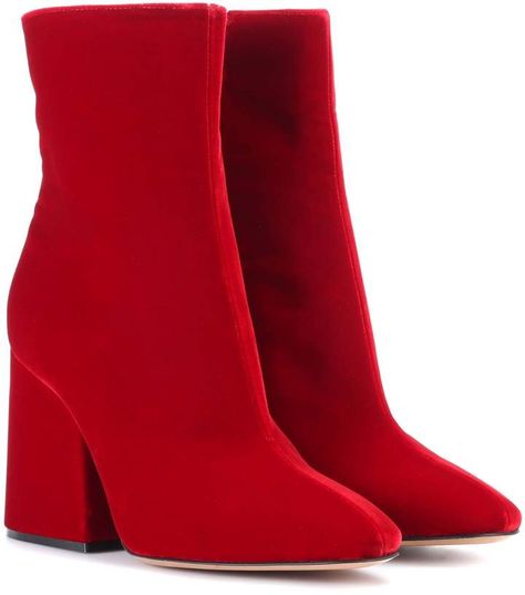 Maison Margiela Velvet ankle boots Red Velvet Boots, Red Heel Boots, Margiela Boots, Short Heel Boots, Mr Price, Mid Heel Ankle Boots, Red Ankle Boots, Velvet Ankle Boots, Sandals On Sale