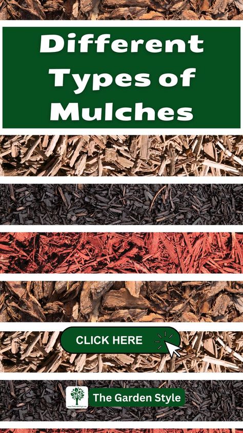 This pin shows organic and inorganic mulches used for agricultural and landscape purposes. The pin title is "Different Types of Mulches (Pros and Cons)". Visit The Garden Style for more information. Types Of Mulch, Mulch, Pros And Cons, Calculator, Different Types, The Garden, Benefits