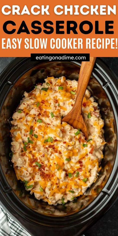 Crock Pot Chicken Casserole, Crockpot Chicken Casserole, Crockpot Pasta, Chicken Casserole Recipe, Chicken Casserole Easy, Chicken Crockpot Recipes Easy, Easy Crockpot Dinners, Crockpot Casserole, Easy Dinner Recipes Crockpot