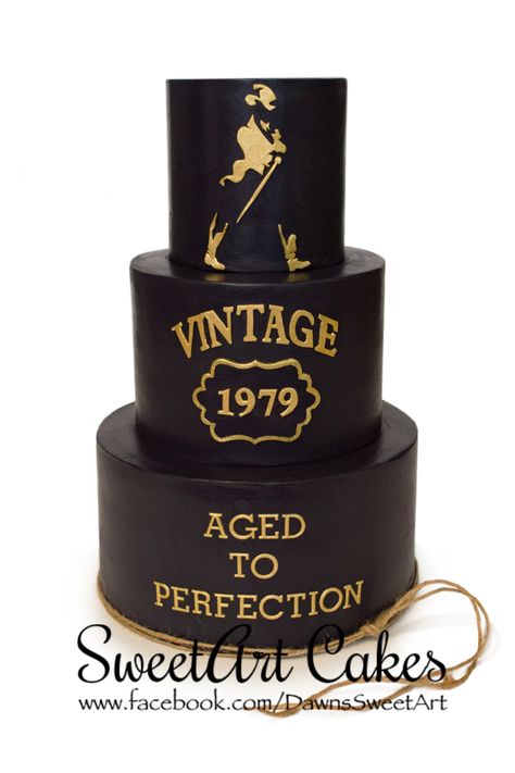 Vintage Aged To Perfection Cake, Male 70th Birthday Cake, Age To Perfection Cake For Men, Aged To Perfection Cake For Men, Aged To Perfection Birthday Cake, 40th Birthday Cakes For Men, 50th Birthday Cakes For Men, Celebration Cake Ideas, 50th Birthday Cakes