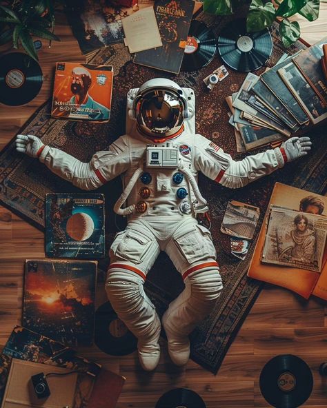 Astronaut Music, Pizza Art, Astronaut Wallpaper, Space Phone Wallpaper, Astronaut Art, Space Illustration, Creative Advertising Design, Space Artwork, Artistic Space