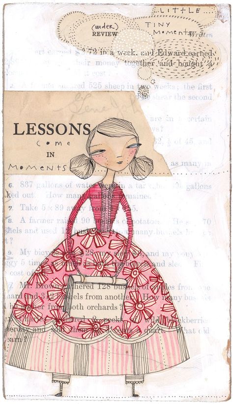 Lessons. Cori Dantini Lifebook Ideas, Anne Keenan Higgins, Danielle Donaldson, Hugs For You, Cori Dantini, Whimsical Birds, Dina Wakley, Painting Faces, Sketch Inspiration