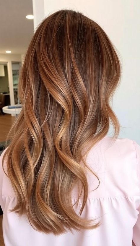 26 Brown Cinnamon Hair Color Ideas » DreamingFY Brunette Hair With Strawberry Highlights, Cinnamon Color Hair, Mocha Blonde Hair, Cinnamon Blonde Hair, Warm Light Brown Hair Honey Caramel, Hair Color Ideas Light Brown, Golden Brown Hair Honey, Dirty Strawberry Blonde Hair, Brown Cinnamon Hair