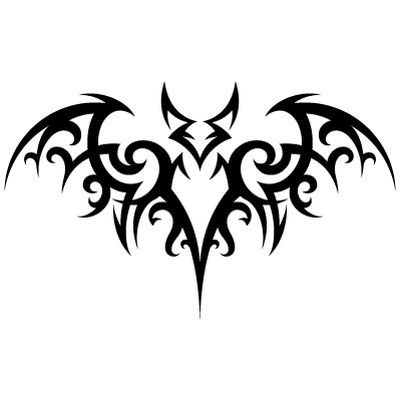 Tribal Tattoo Bat Vampire Symbols, Bat Stencil, Stammestattoo Designs, Van Graphics, Bats Tattoo Design, Vampire Tattoo, Tattoo Line, Kunst Tattoos, Marquesan Tattoos