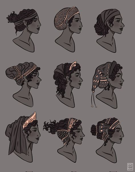 Got Character Design, Greek Clothing Reference, Ancient Greece Clothing Aesthetic, Greek Clothes Ancient, Greek Hairstyles Drawing, Greek Outfit Designs, Old Greek Clothing, Ancient Greek Priestess, Greek Womens Clothing