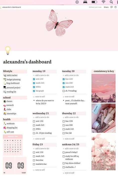 #Organisation #Dark_Notion_Template #Notion_Template_Ideas_Aesthetic_Dark #Dark_Notion Pink Dashboard, Dark Notion, Trello Ideas, Notion Dashboard Ideas, Notion Agenda, Cute Notion, Notion Calendar, Pink Notion, Notion Template Free